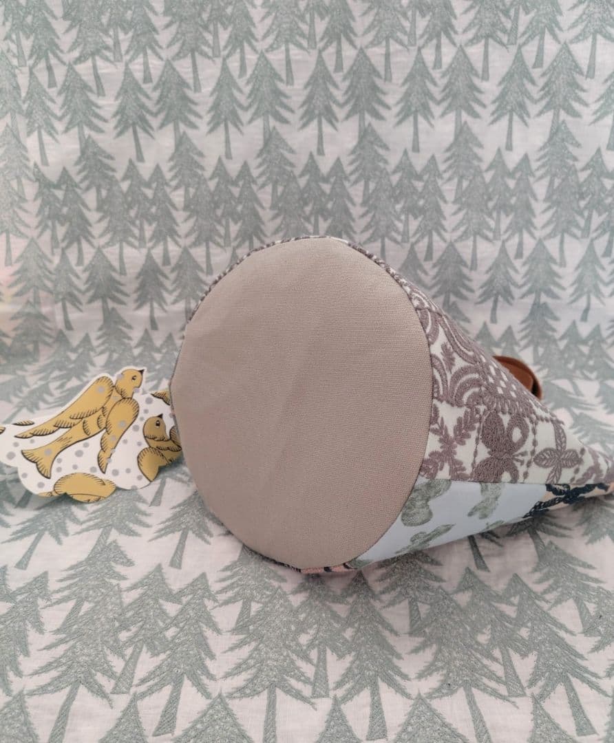 ミナペルホネン　forest tileパッチワークバケツバッグ·*♪