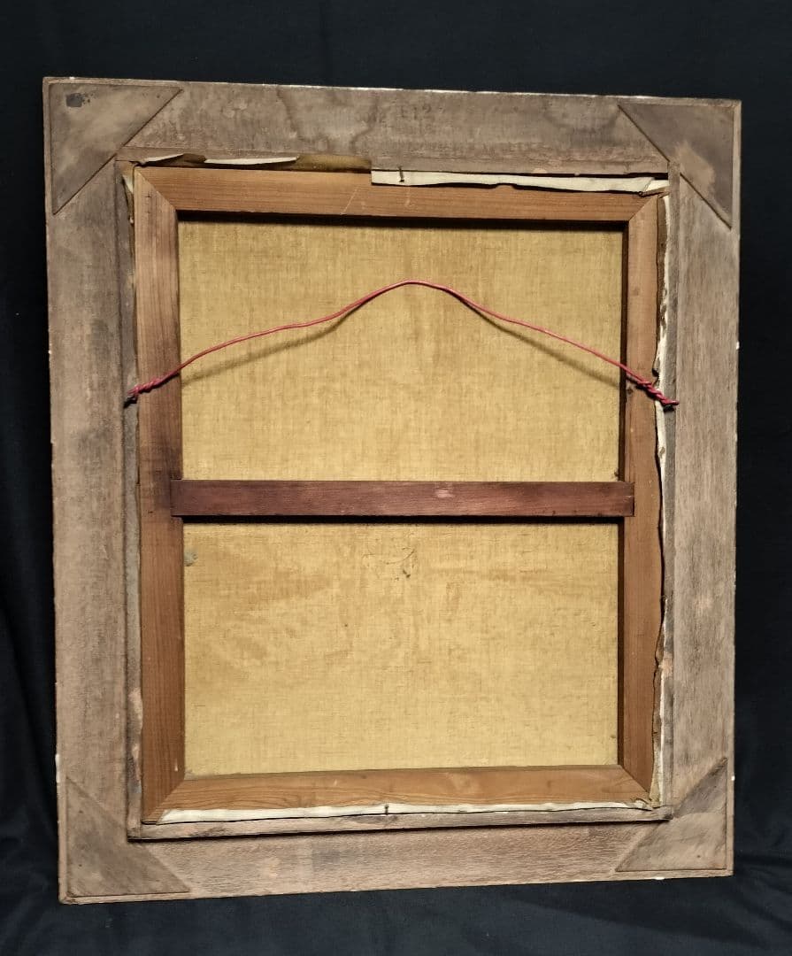 ◇油彩画　K.SATO銘あり　額装