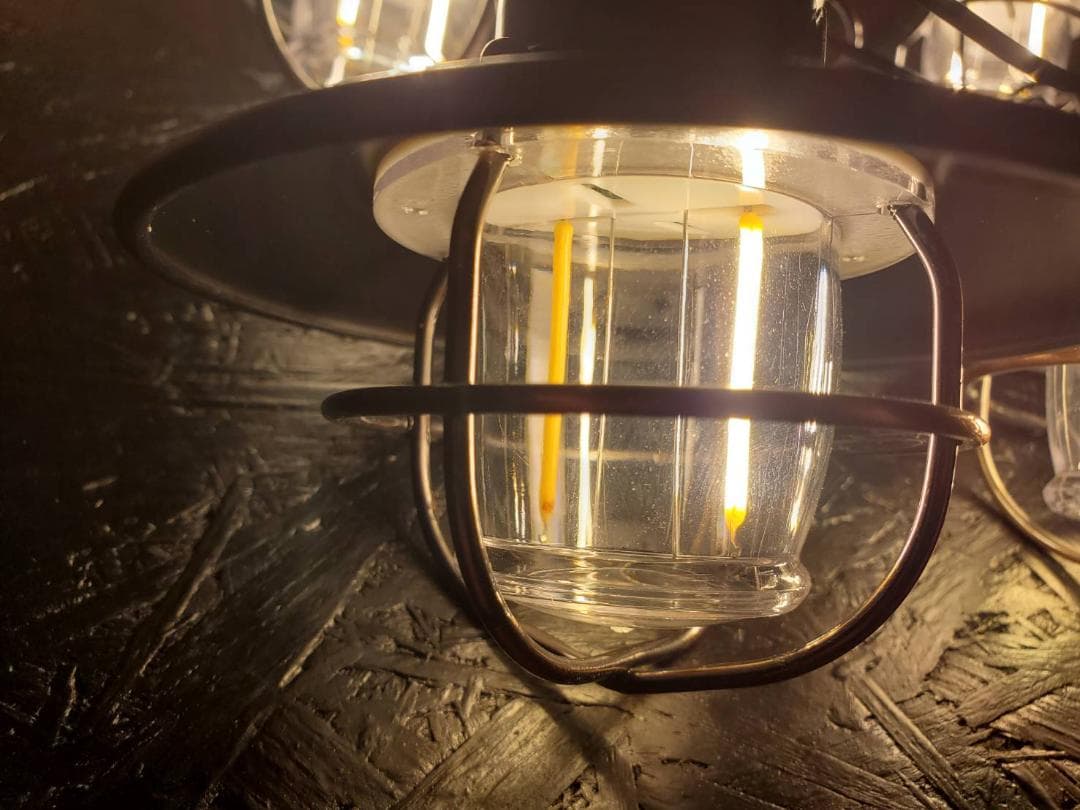 ベアボーンズ　エジソンストリングライト　３連　LED　ランタン　２個セット