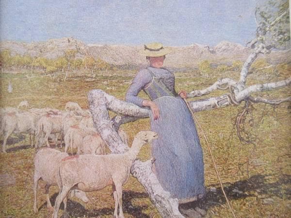 セガンティーニ　アルプスの真昼　図録・レゾネより　新品額付