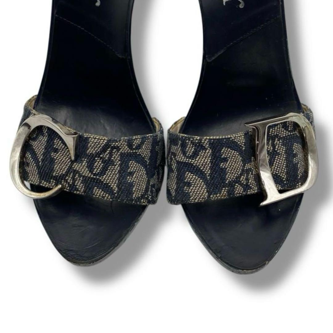 良品 Dior トロッター ロゴ Vintage サンダル ミュール Y2K