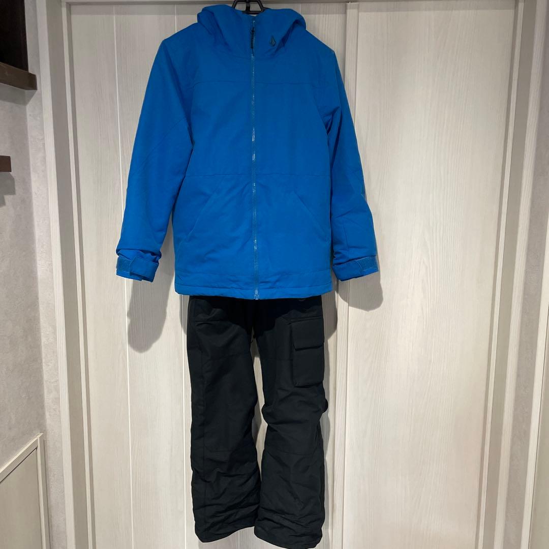 VOLCOMスノーボードウェア上下セット！ビブパン！サイズM キッズ　ボルコム