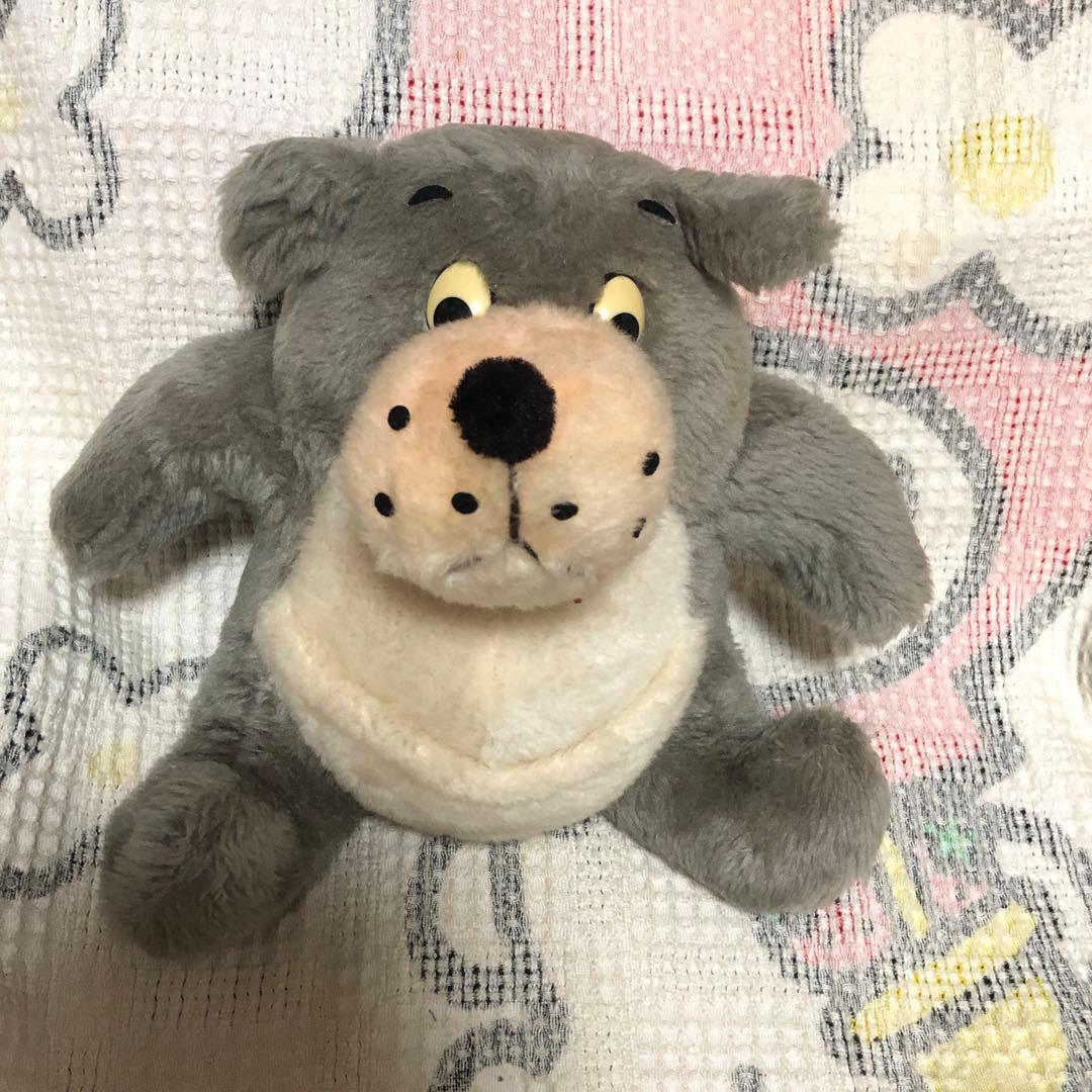 昭和レトロ　ヴィンテージ オオカミ　ぬいぐるみ　中古品　メーカー名不明