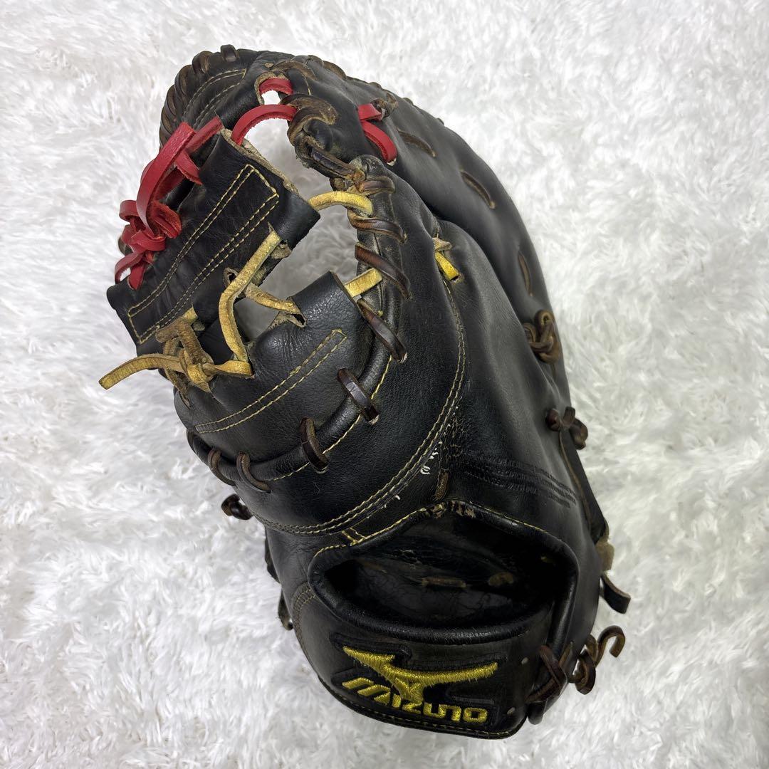 ミズノプロ 硬式用ファーストミット　一般用　左投げ　ブラック　旧ロゴ