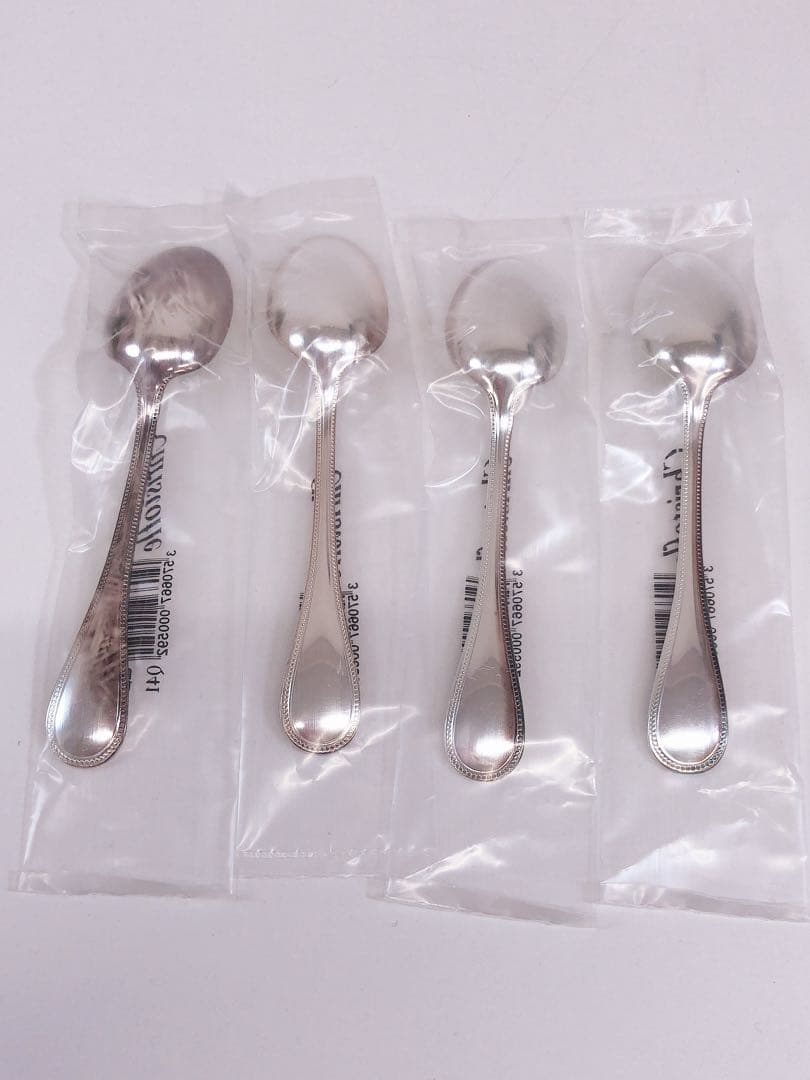 ★クリストフル コーヒースプーン パール カトラリー 4本セット シルバー