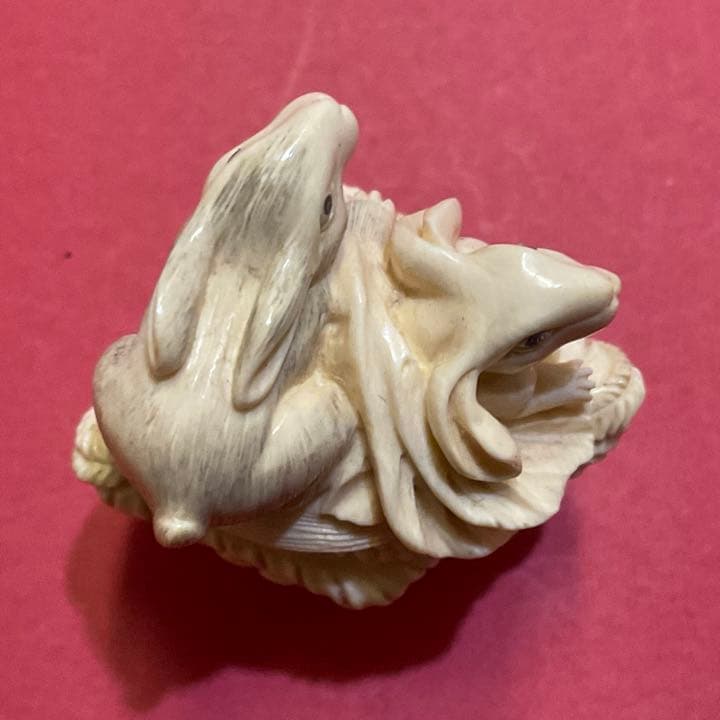 アンティーク 根付 うさぎ