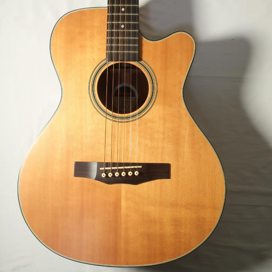 美品 Morris SS-30NAT ミニギター トップ単板 マホガニーボディ