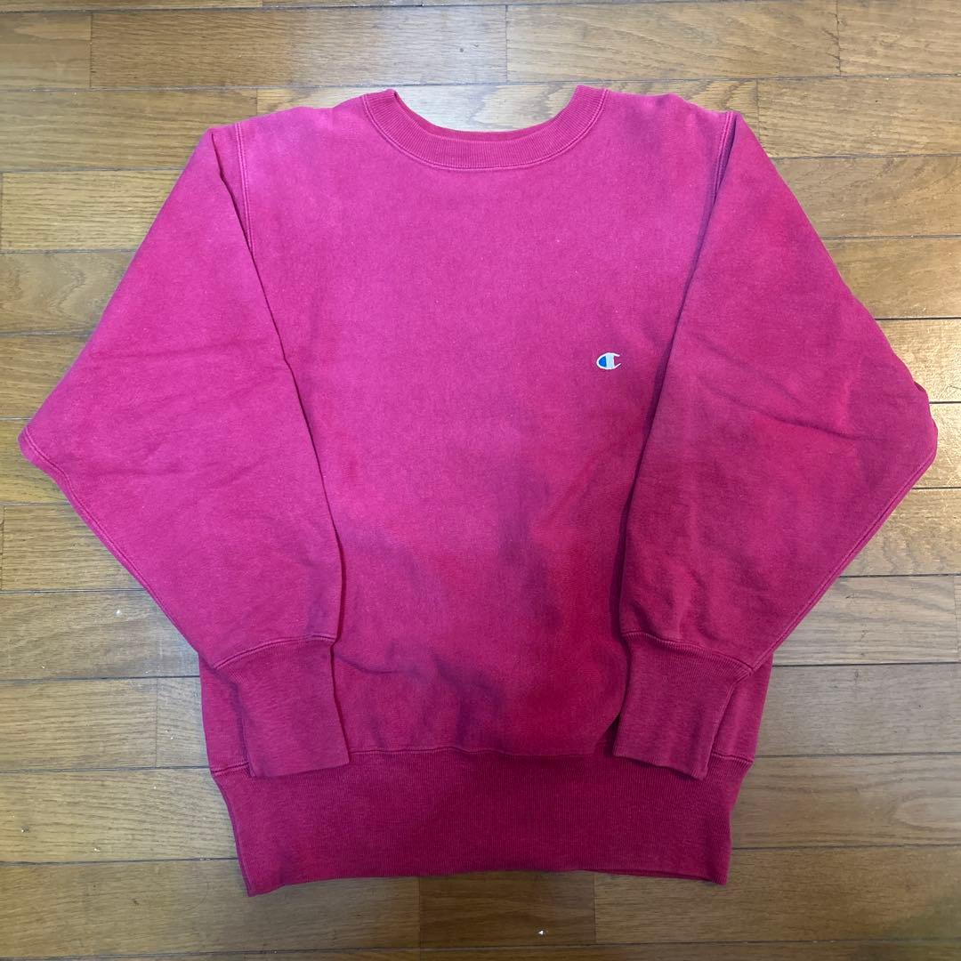 チャンピオン リバースウィーブ 赤 レッド 目有り 刺繍タグ usa製 90s
