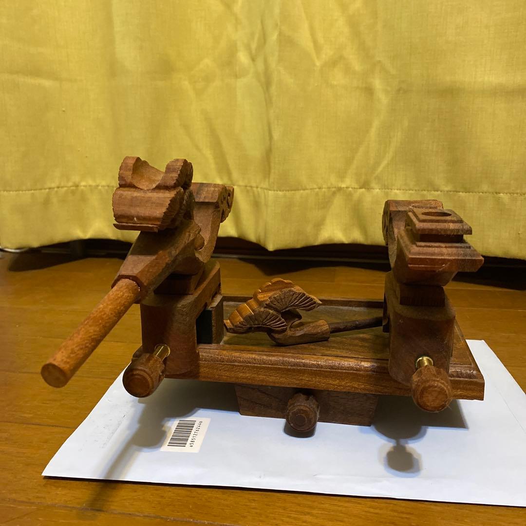 ケヤキ 万力のセット お膳竿枕つき