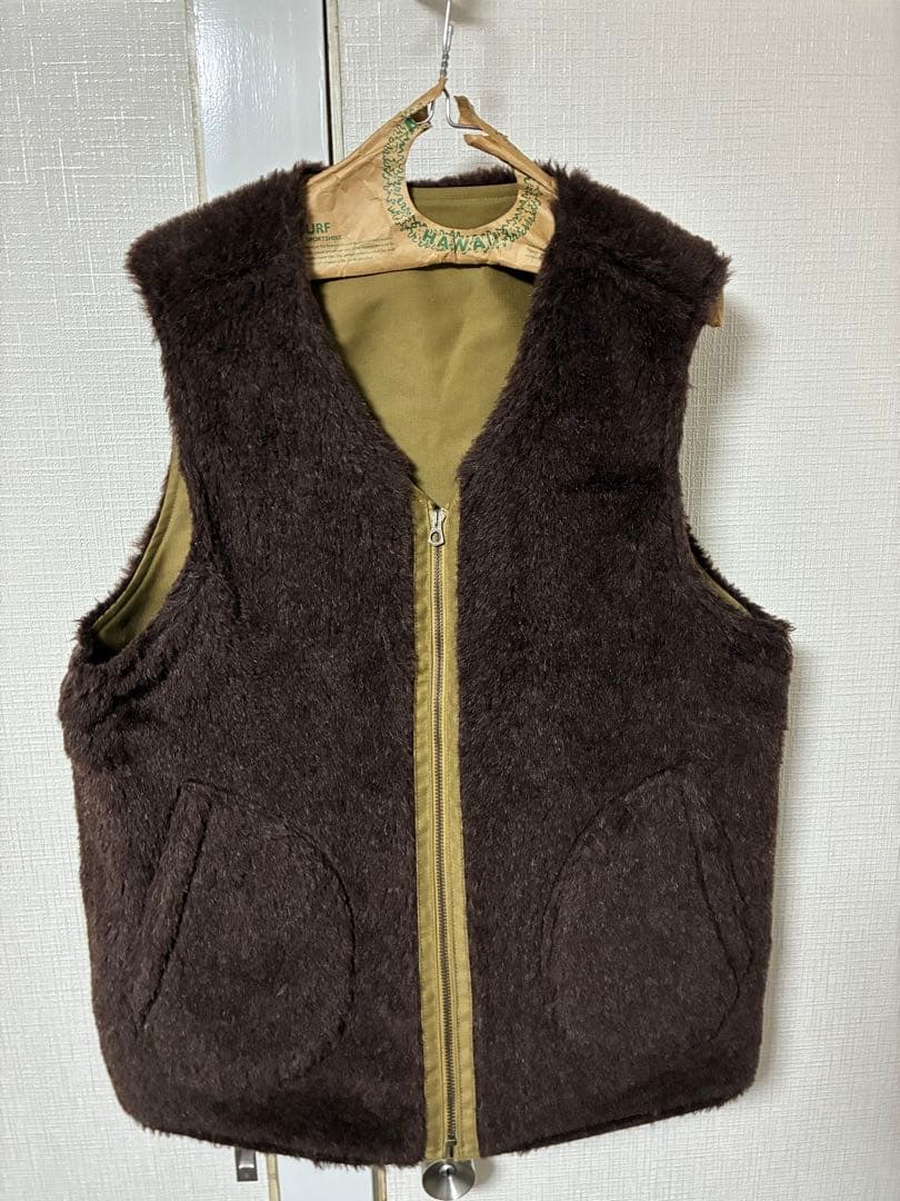 HOUSTON / ヒューストン リバーシブルアルパカデッキベスト N1