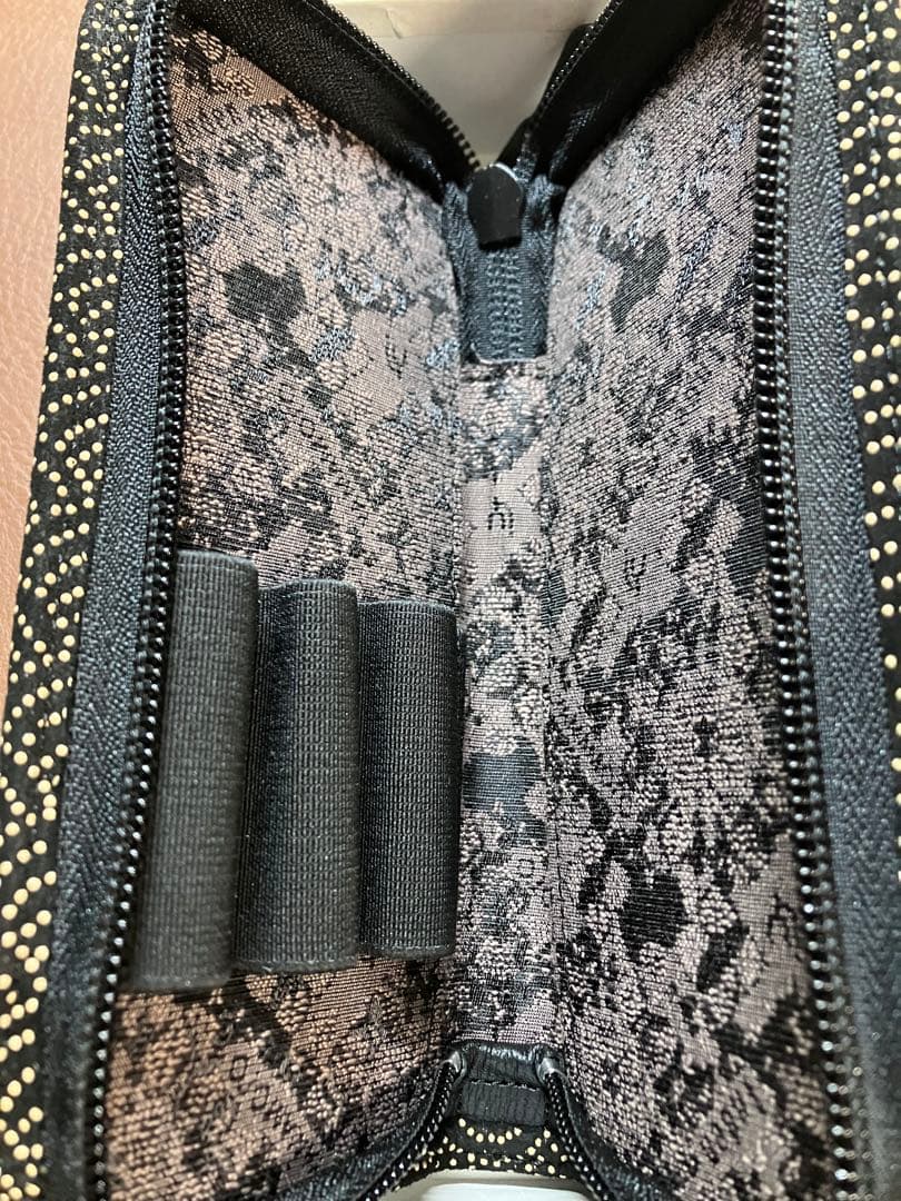 甲州印傳　ペンケース　青海波　5本挿　3本挿　セット売り　印傳