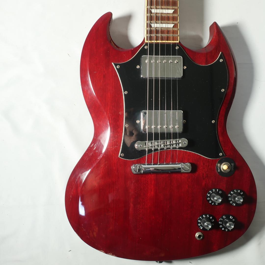 Burny Super Grade SGタイプ エレキギター ケース付