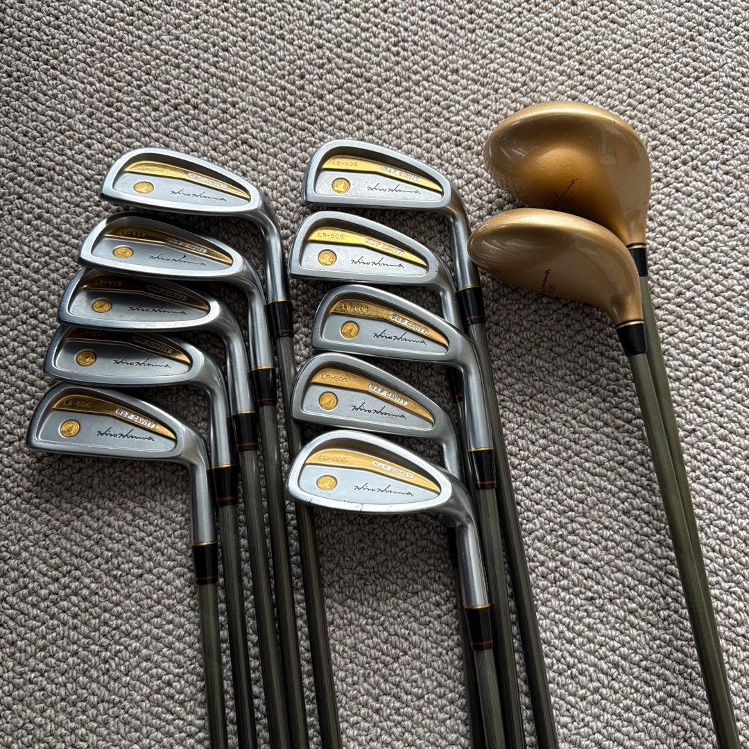 ２４Ｋ　本間LB-606 アイアンクラブセット 24金アイアンクラブセット12本