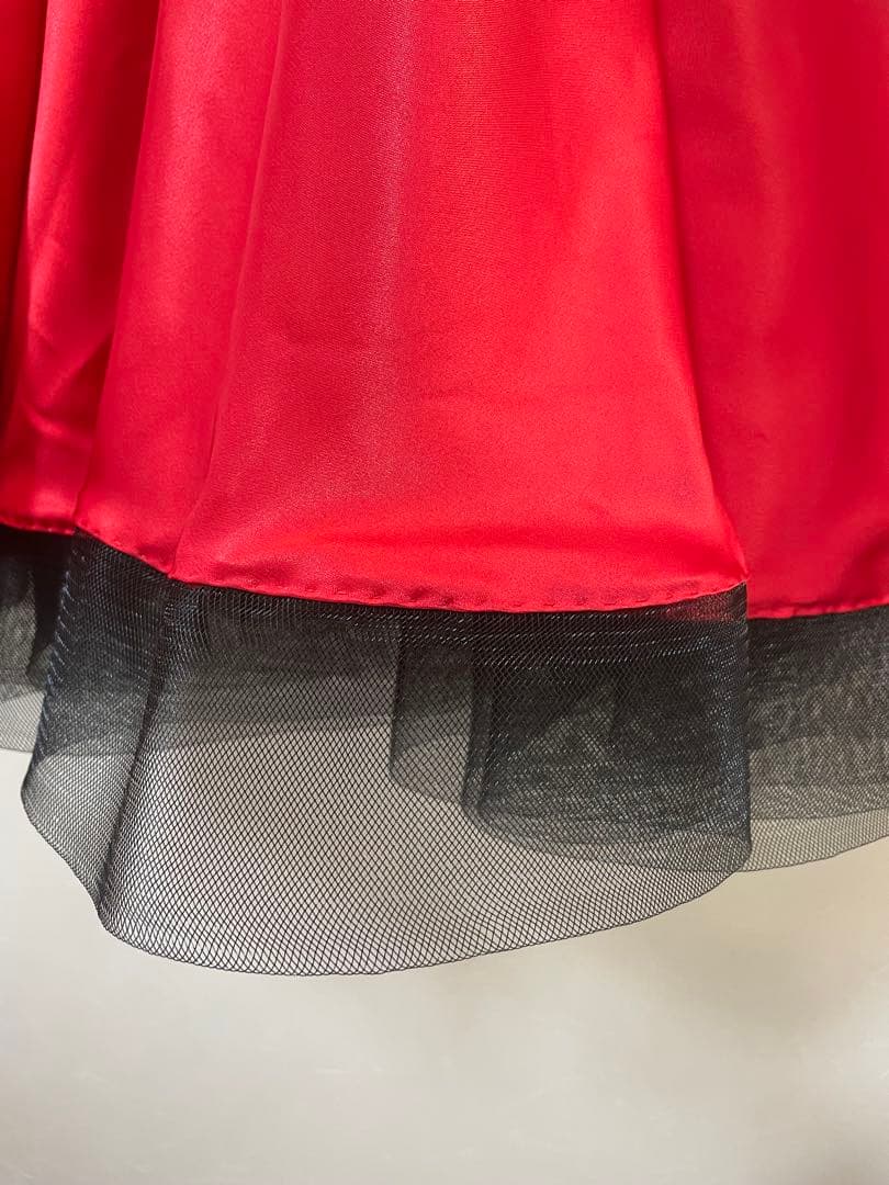 社交ダンス　ドレス　スタンダード　赤