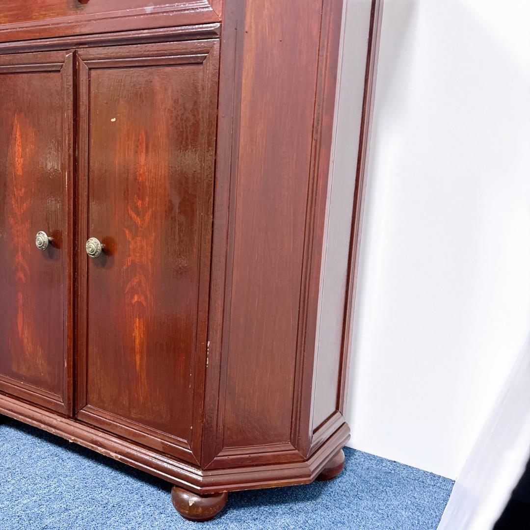 イタリア製 西洋 アンティーク家具 コンソール キャビネット 飾り棚