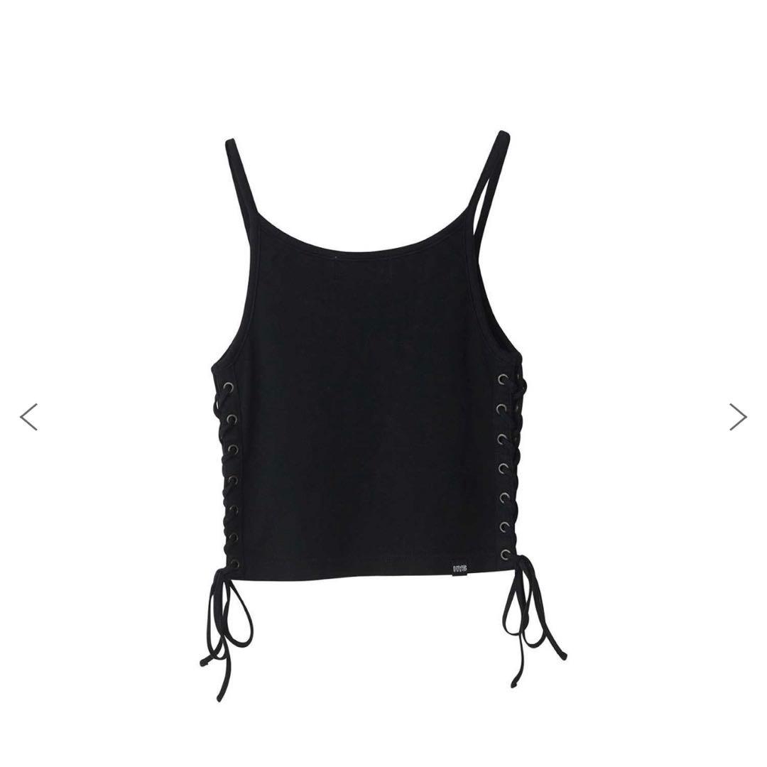 【オンライン完売品】BAD AS MAMA 編み上げショート丈キャミソール