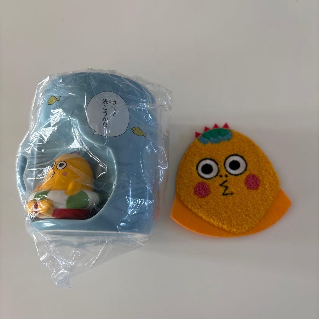 コジコジ次郎浮き輪付きカップとコースター