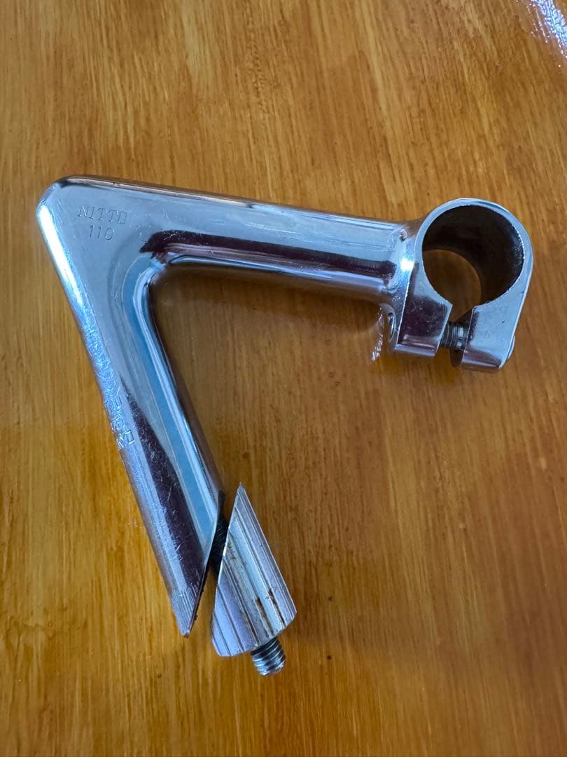 美品　日東　NJ-PRO クロモリ58°ステム　NJS刻印あり　110mm