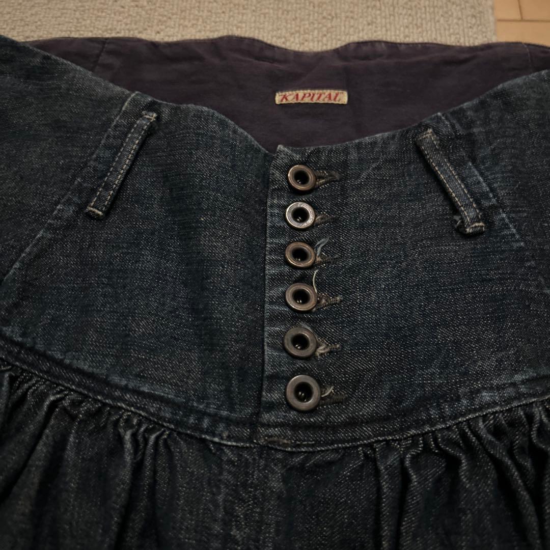 KAPITAL ガウチョパンツ　デニム