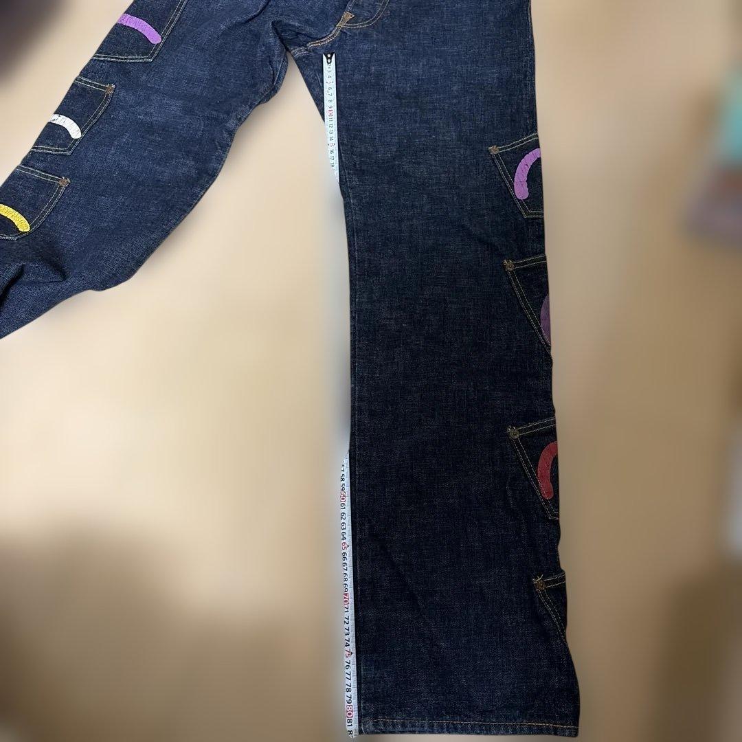 リ*イ様 EVISU jeans メニーポケット　デニム