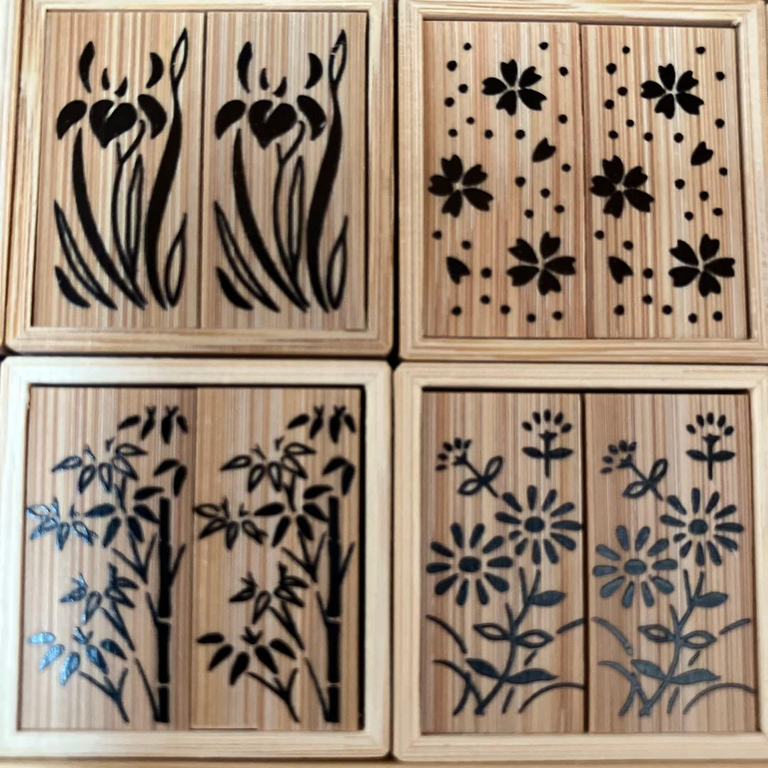 十種香札　白竹　美品