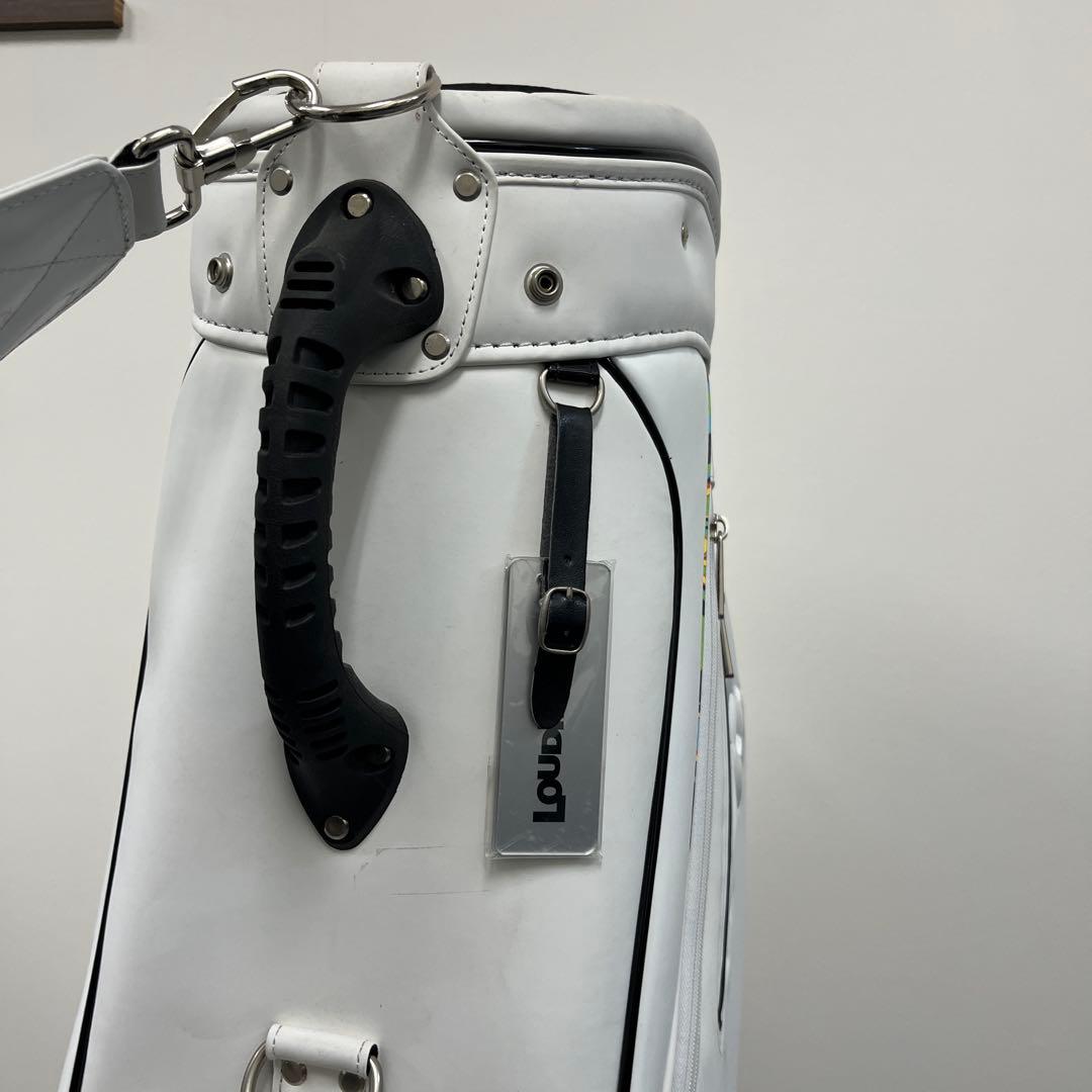 ラウドマウス キャディバッグ シャガデリックホワイト