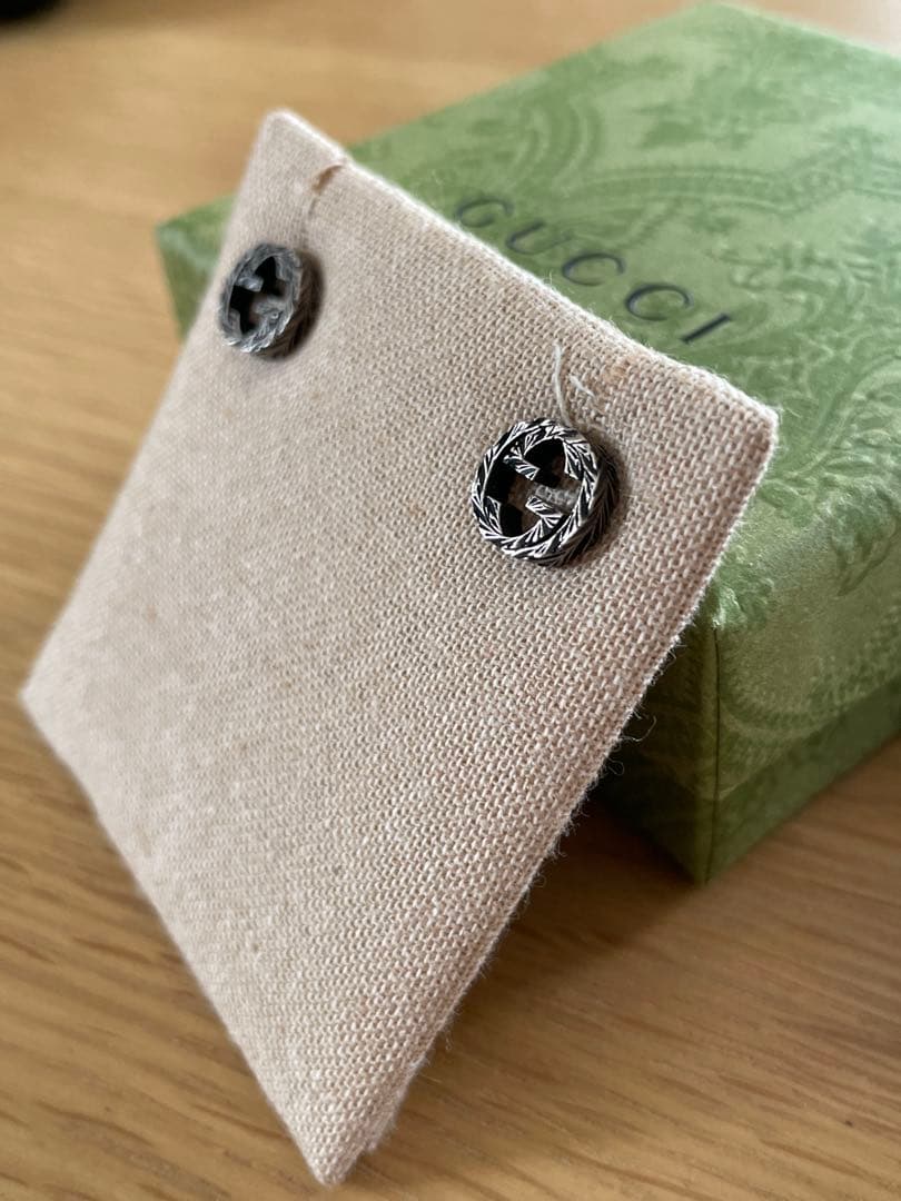 達摩さま　専用　GUCCI インターロッキングG シルバーピアス
