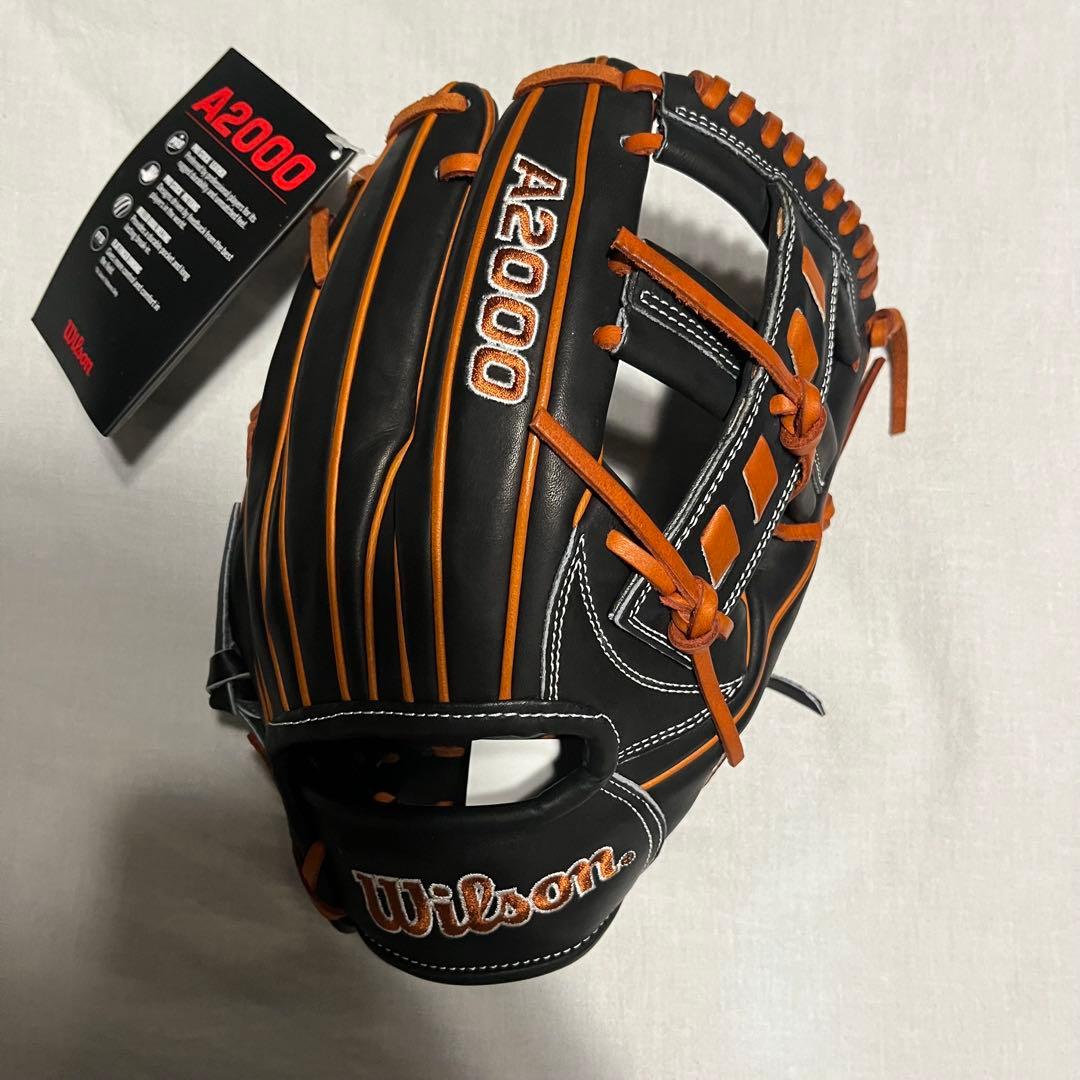 Wilson A2000 グローブ 黒/オレンジ