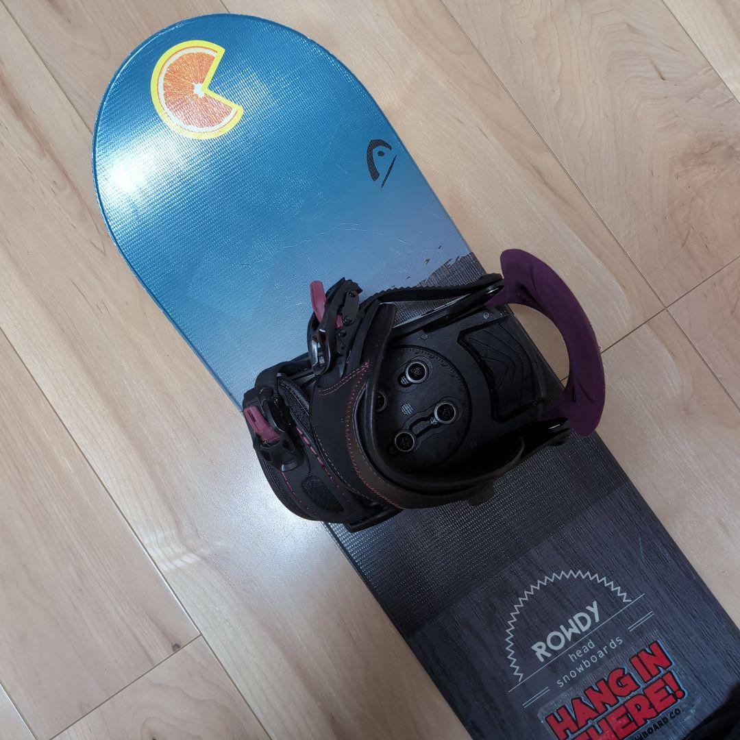 ジュニアキッズ　ヘッドスノーボード　サイズ110cm　バインディングセット
