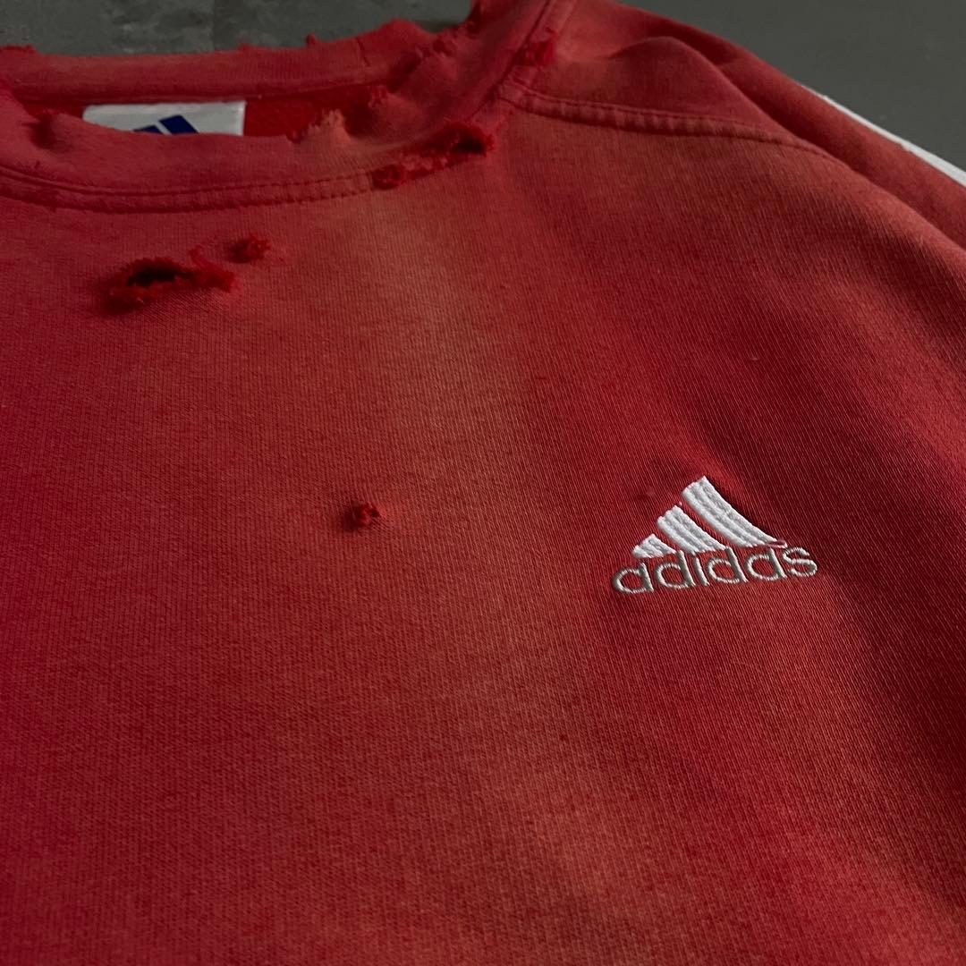 00's adidas”one point“broken boro sweat