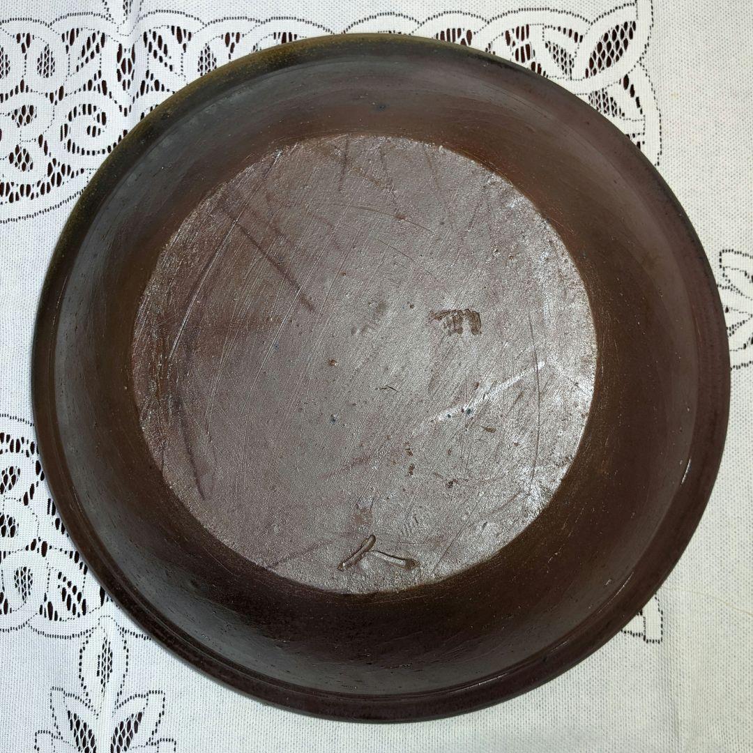 備前市無形文化財保持者 榊原清人 備前焼 大皿 共箱・布・栞付き 置物 飾り皿