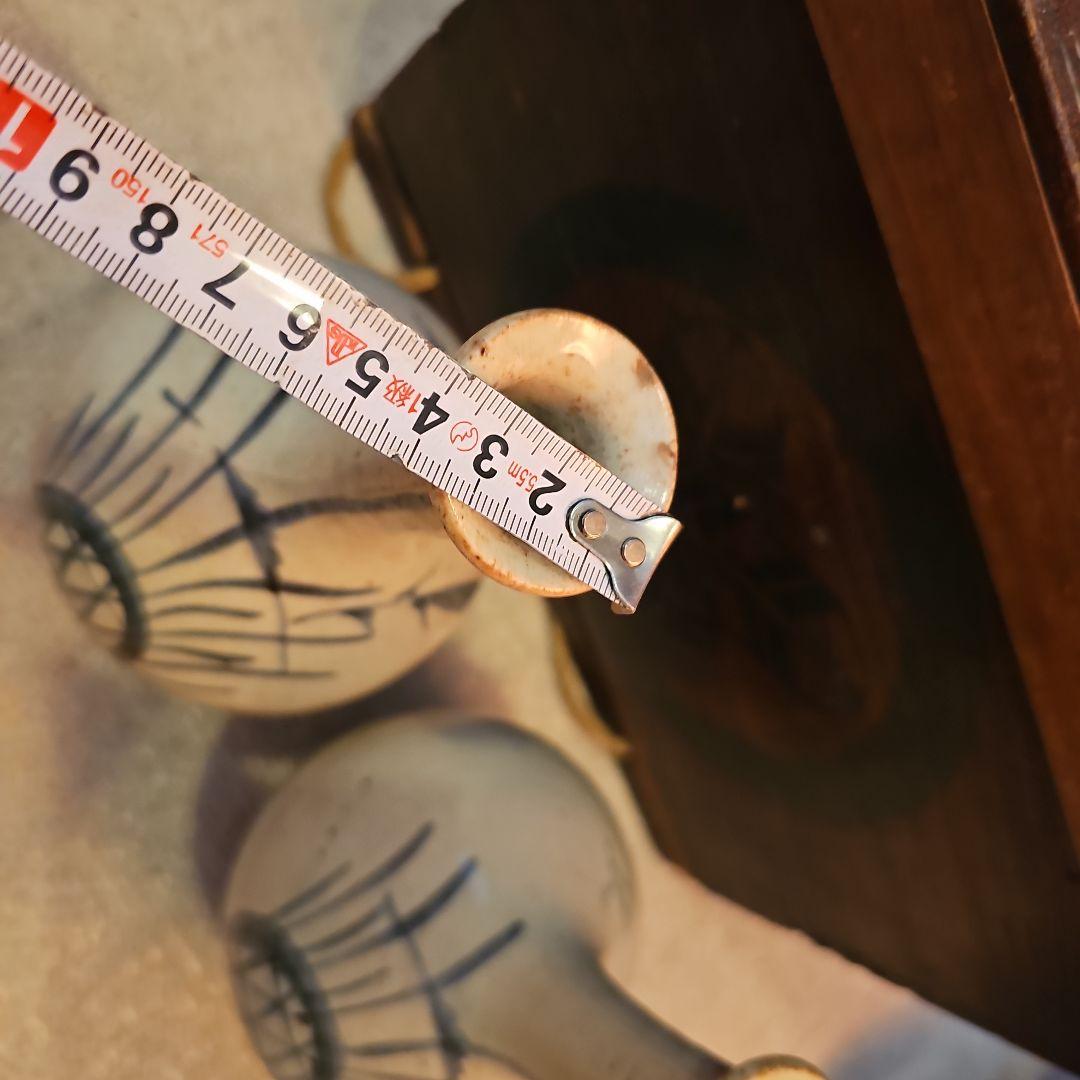 江戸初期から中期 古伊万里徳利(俗称パイナップル絵柄)一対