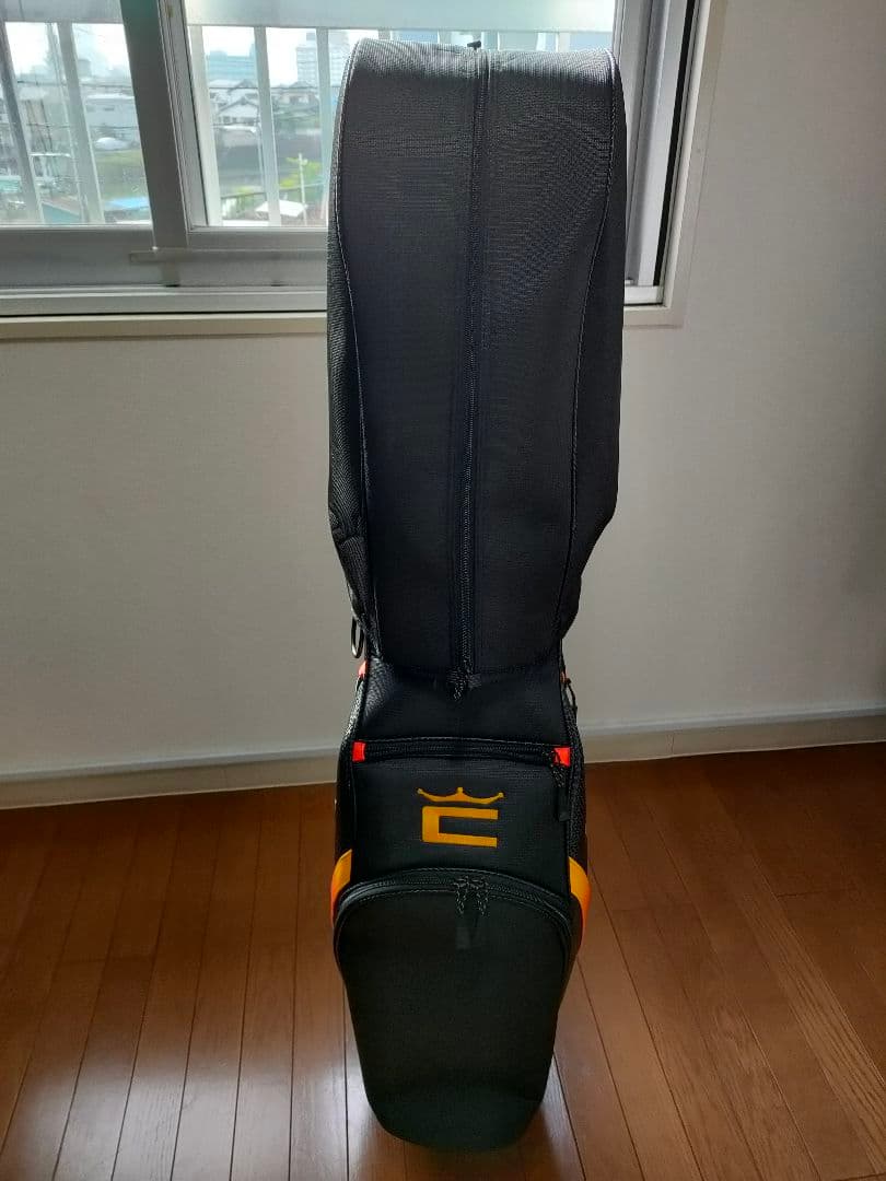 Cobra キャディバッグ フード付き 黒/オレンジ