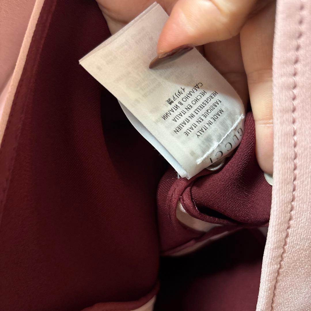 Picasso様尃用GUCCI ノースリーブワンピース 40 ピンク