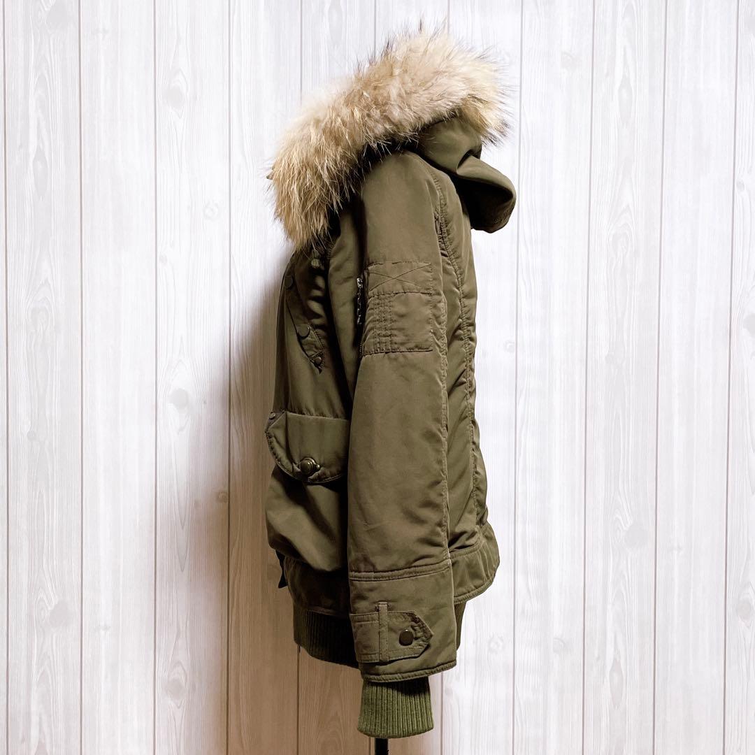 モッズコート リアルファー 平成ギャル y2k グランジ ミリタリー カーキ