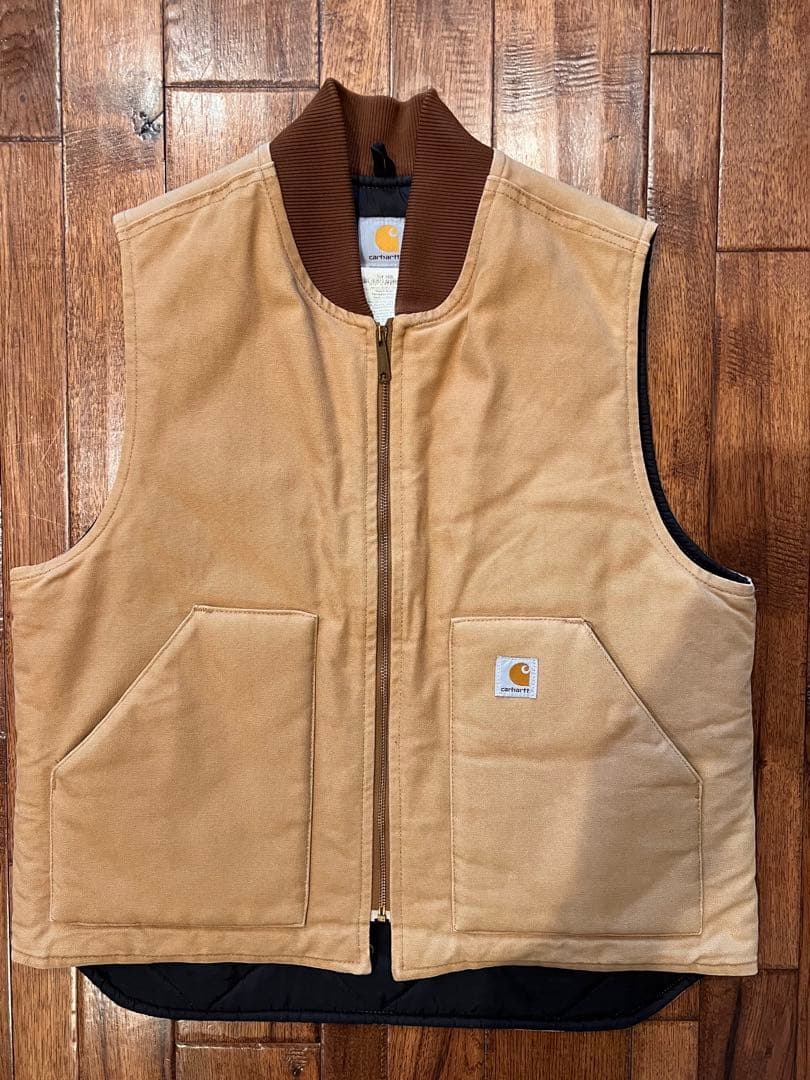 Carhartt ダックベスト ベージュ Lサイズ