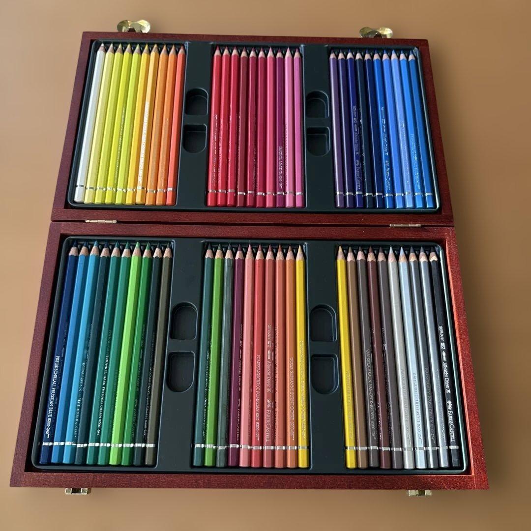 FABER-CASTELL木箱 60色セット色鉛筆 ファーバーカステル