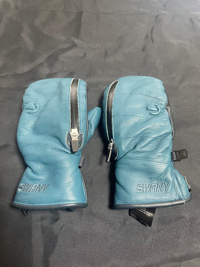 スノーボード　スキー　レディースS ミトングローブ　革製