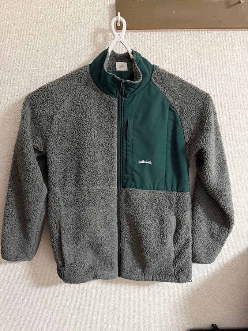 ballaholic フリースジャケット グレー/グリーン