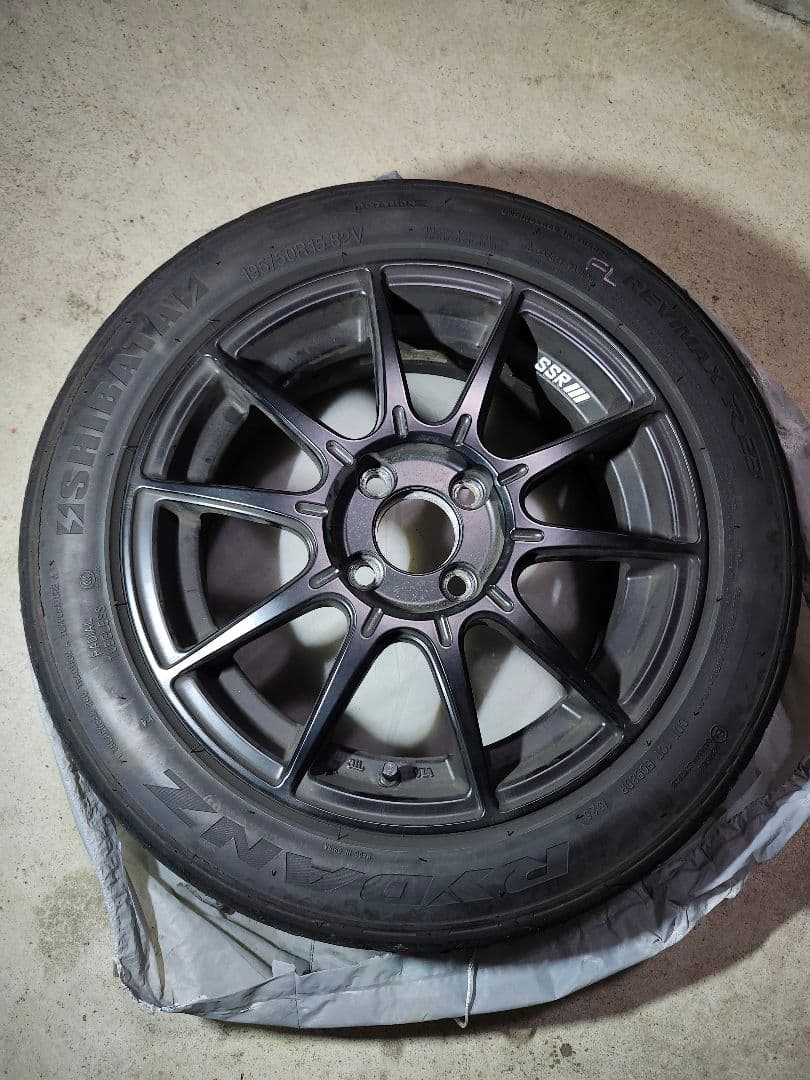 o*1様 SSR GT X01 フラットブラック 15インチ6.0J +45.0