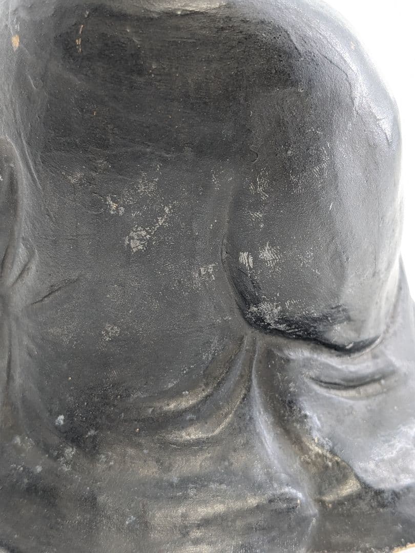 英昌堂泰山 京焼 千利休像 共箱合布 清水焼 陶器人形 置物 彩色陶器 千宗易