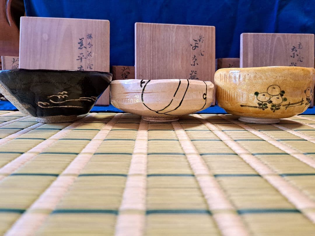 九代大樋長左衛門　12ヶ月茶碗　12客まとめて