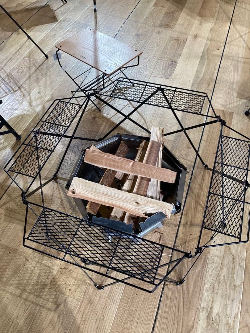 新品未使用 ネイチャートーンズ オクタゴンファイヤーテーブル 本体 ブラック