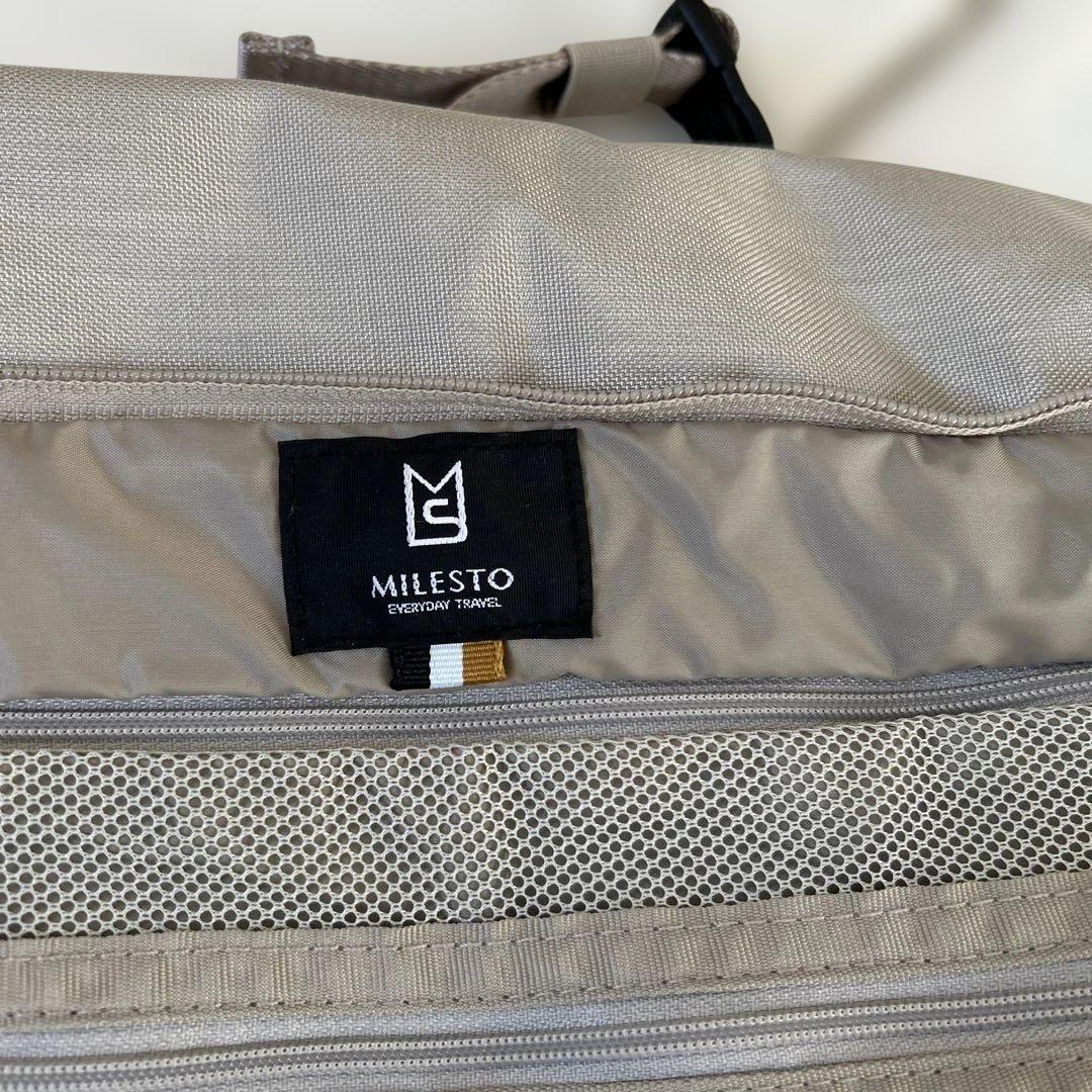 【美品】MILESTO ミレスト STLAKT 3WAY ボストンバッグ 撥水