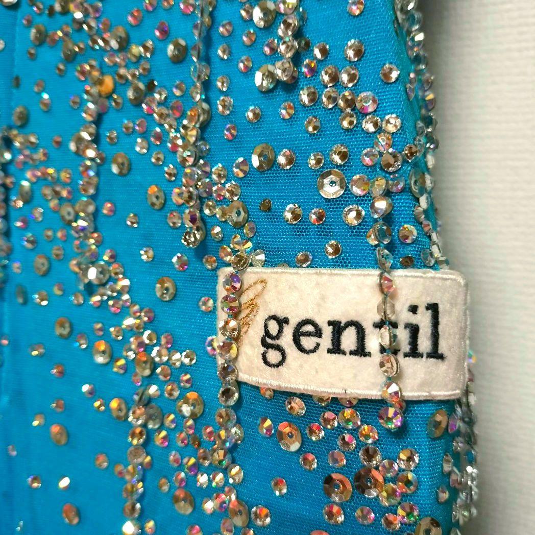 社交ダンス♡ジャンティ　ラテンドレス　ターコイズブルー　競技　デモ