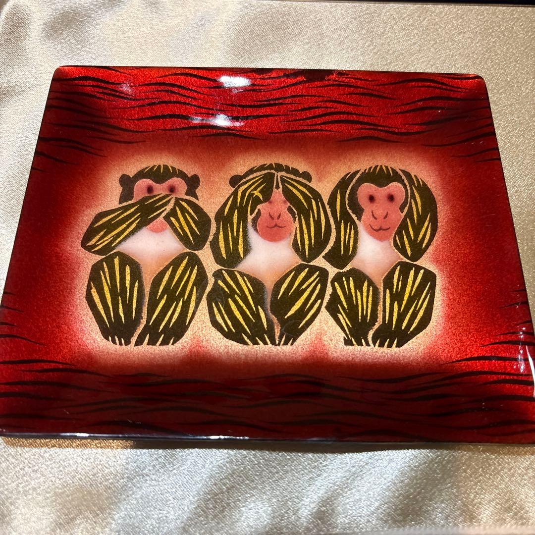 レア ヴィンテージ 安藤七宝店の七宝焼の飾皿　8枚セット