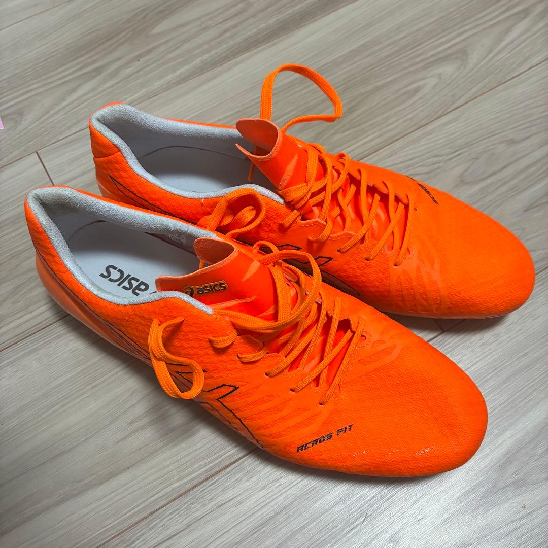 28.0cm ASICS ACROS FIT サッカーシューズ オレンジ