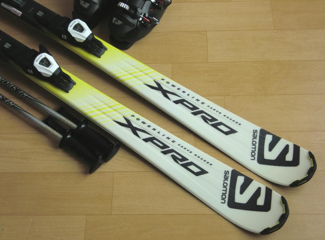 ■■送料無料■サロモン■メンズスキーセット■板162靴27-27.5■メンテ付■