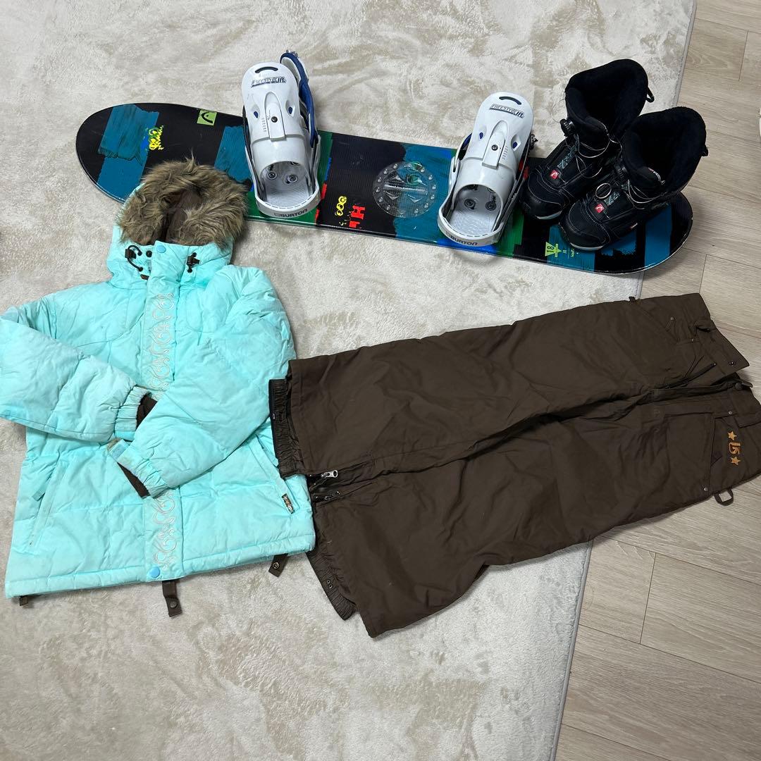 スノーボード、ウエア、靴セット