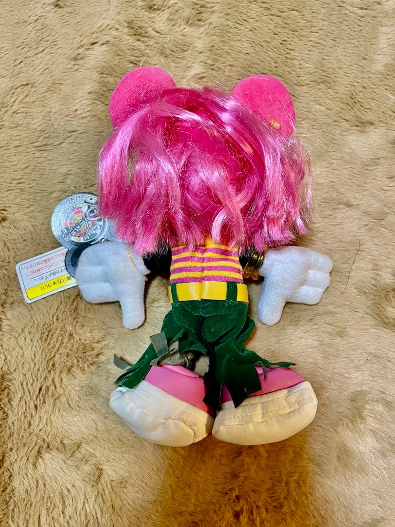 入手困難クラブディズニー限定 ピンク髪ミニー ぬいぐるみ 未使用タグ付